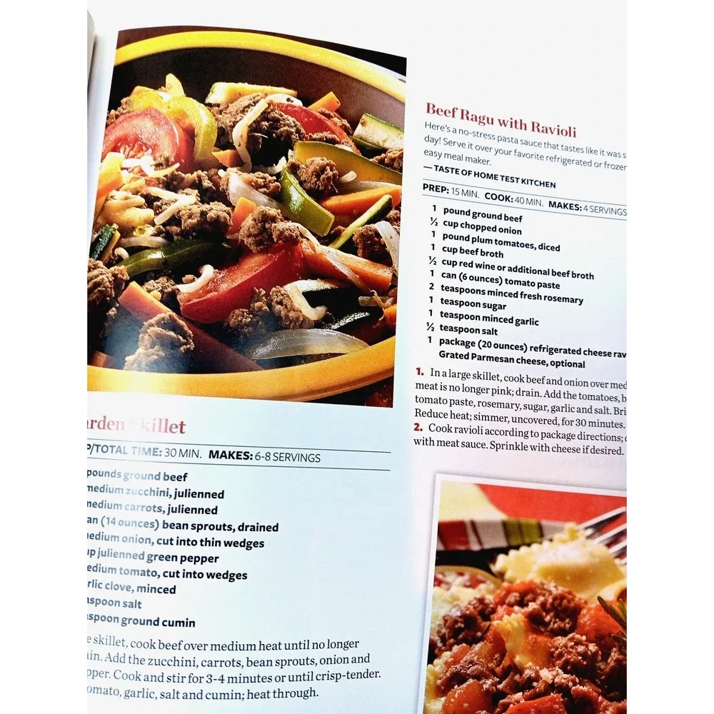 Taste Of Home Ground Beef Casseroles Slow Cooker Potluck Burgers Soups Hardcover